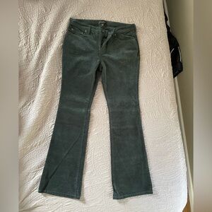 Banana Republic Dark Green Flare Jeans